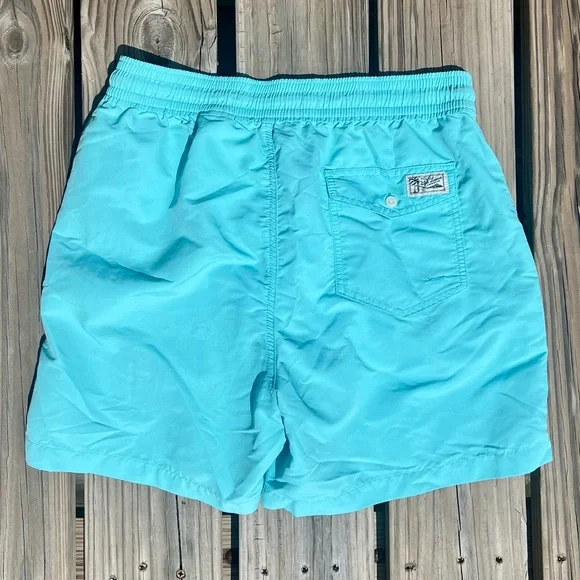 POLO Ralph Lauren Traveler Seafoam Swim Trunks SZ M! EUC! - Picture 10 of 16